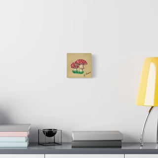 "Don't Eat the Mushrooms" Canvas Art Print