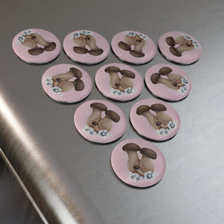 "The Mushrooms are Happy to See You" Magnets