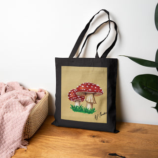 "Don't Eat the Mushrooms" Canvas Tote Bag