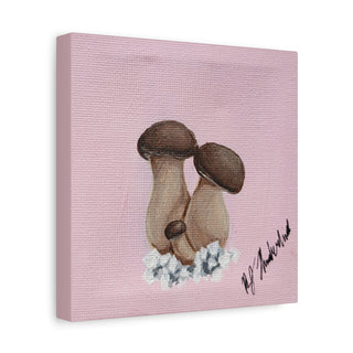 "The Mushrooms are Happy to See You" Canvas Art Print