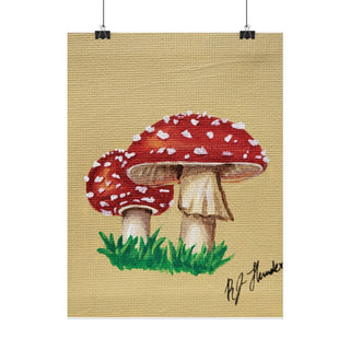 "Don't Eat the Mushrooms" Rolled Poster