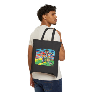 "A Very Polite Gentleman" Cotton Canvas Tote Bag