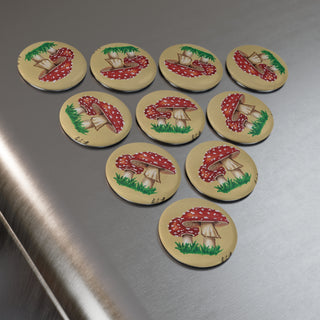 "Don't Eat the Mushrooms" Magnets