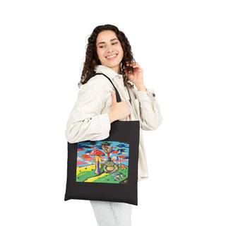 "A Very Polite Gentleman" Cotton Canvas Tote Bag