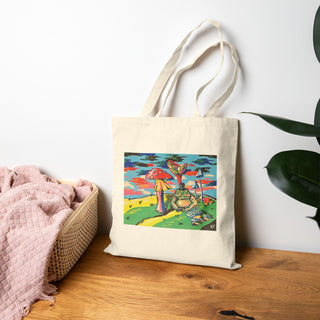 "A Very Polite Gentleman" Cotton Canvas Tote Bag