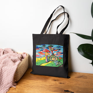 "A Very Polite Gentleman" Cotton Canvas Tote Bag