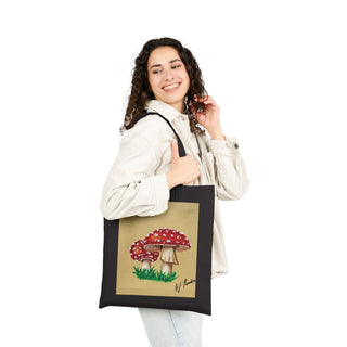 "Don't Eat the Mushrooms" Canvas Tote Bag