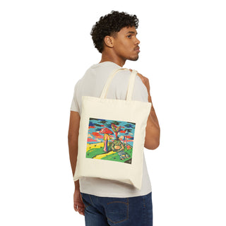 "A Very Polite Gentleman" Cotton Canvas Tote Bag